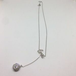 SWAROVSKI 925 “LOVE” & BALL DROP NECKLACE